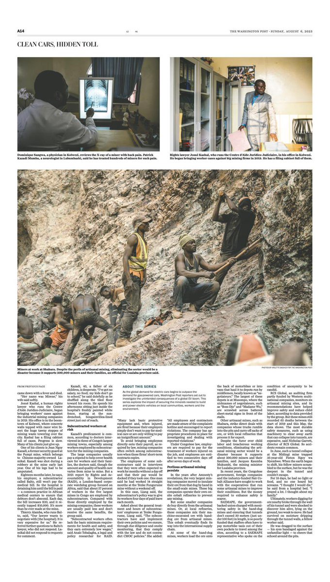 ArletteBashizi's tweet image. Todays front page in the @washingtonpost print edition with @khoureld .

Link:  washingtonpost.com/world/interact…