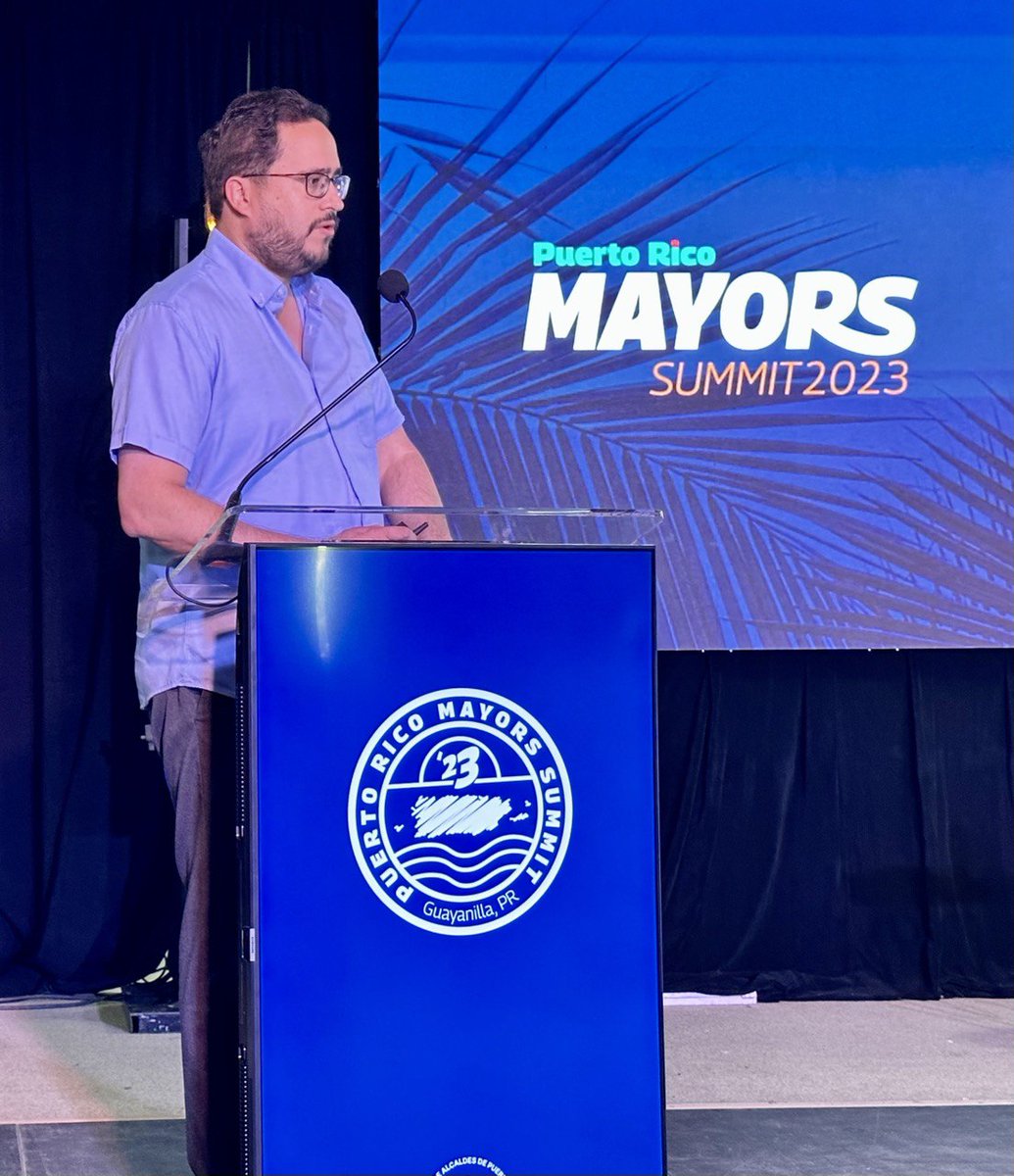 El Dr. Edwin González Montalvo, director ejecutivo de ACT participa del foro sobre el desarrollo y mejoramiento de la red vial de la isla, durante el Puerto Rico Mayors Summit 2023
<a href="/GovPierluisi/">Gobernador Pierluisi</a> 
<a href="/lafortalezadepr/">La Fortaleza</a> 
<a href="/DTOP/">DTOP</a> 
#prmayorsummit2023