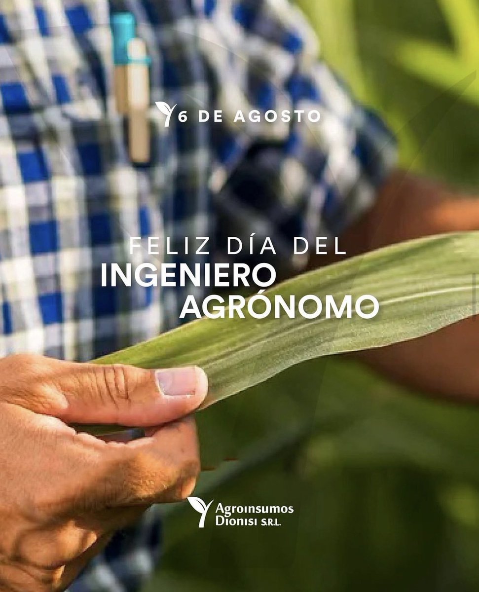¡Desde #Dionisi les deseamos un Feliz día del Ingeniero Agrónomo! 🙌🏻