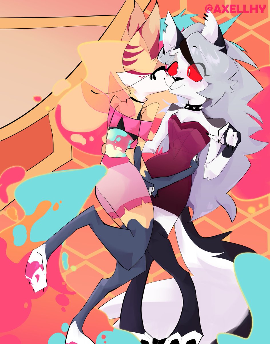 axellhy's tweet image. commission for @/FaroeKing97 

🥰🐺🦊#BeelzebubHelluvaBoss #Beelzebub #HelluvaBoss #loonahelluvaboss #Loona