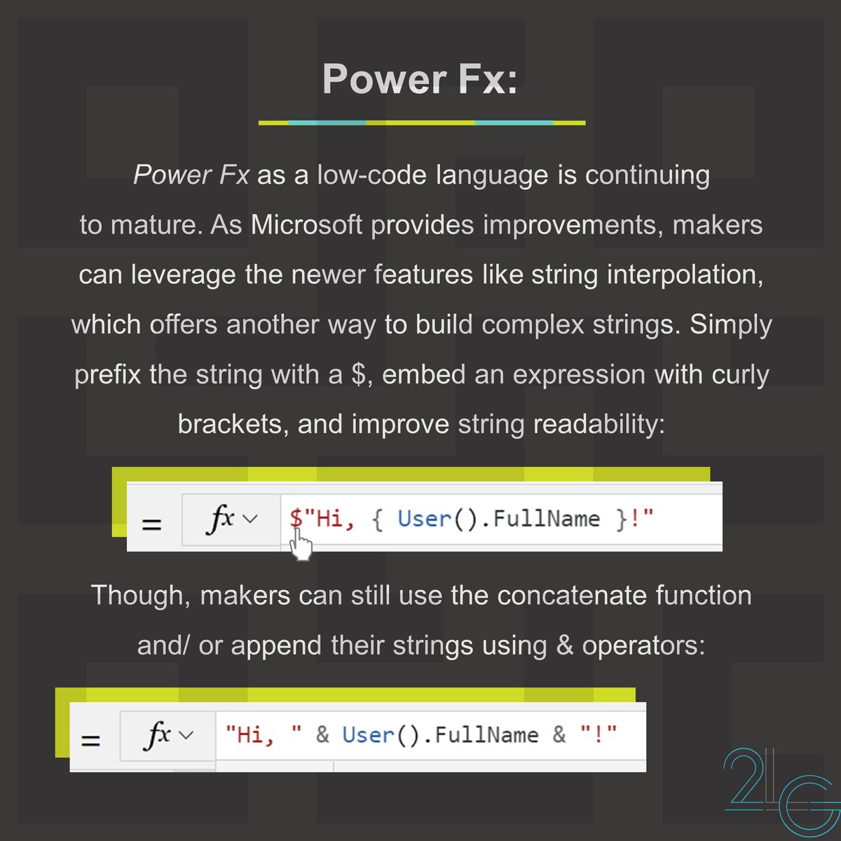 As a #Microsoft #PowerFx maker, have you adopted string interpolation, yet?