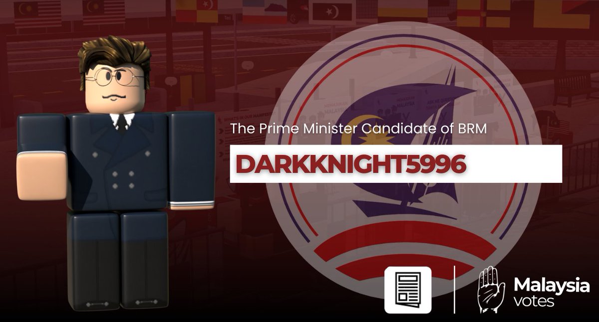 Cemerlang_MYS's tweet photo. Breaking News - MalaysiaVotes 
Sunday, 6th of August 2023 

Kuala Lumpur — The Barisan Rakyat Malaysia has announced its prime ministerial candidate for the 19th General Election, and it will be DarkKnight5996. https://t.co/KYAZ8iS5G7