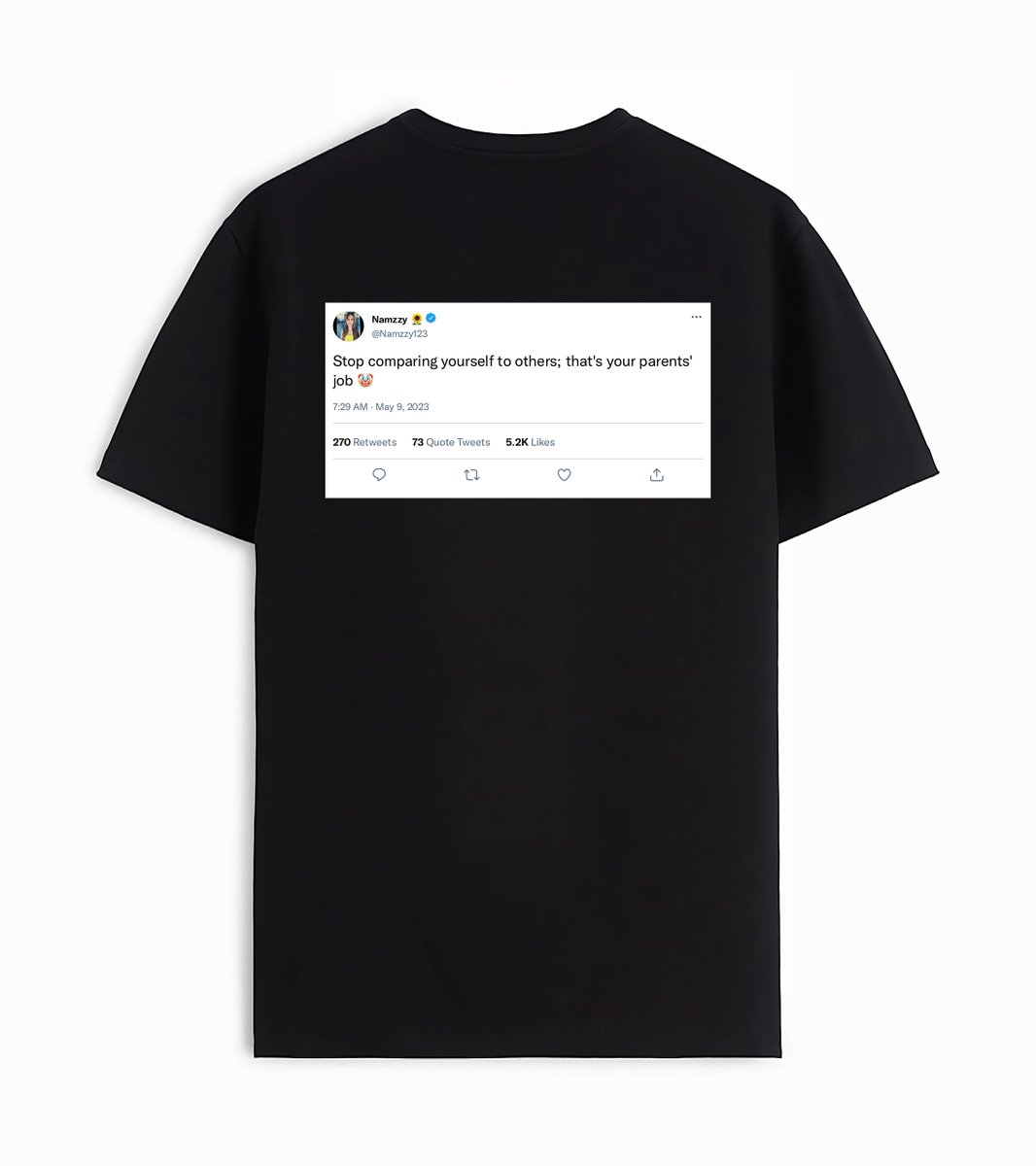 DontCopyBCopied's tweet photo. 📷 It's time to shine a spotlight on the most brilliant tweets out there! Our TweeTees collection is a tribute to all those who dare to be different and make their mark on the world. Big thanks to @Namzzy123 for their incredible tweet - keep being amazing! #DCBC #TweeTees https://t.co/WwZe6WAzSf