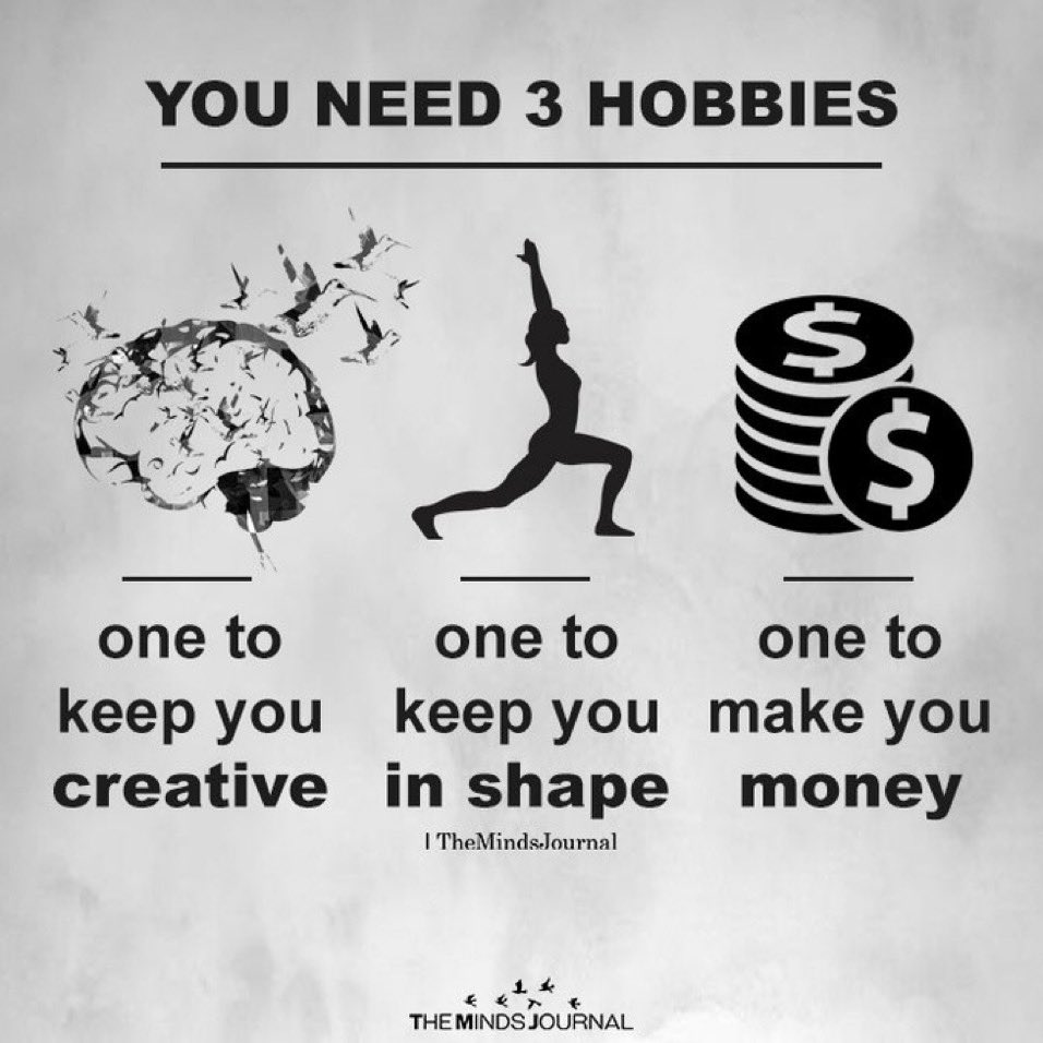 You need 3 hobbies: