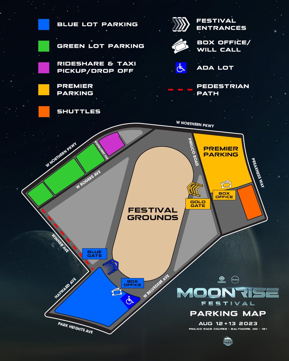 Moonrise Festival map