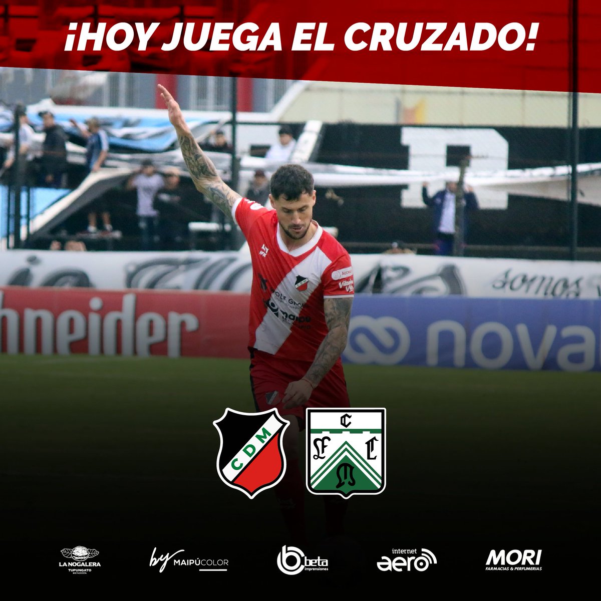 #PrimeraNacional 🔝 ¡Juega el Cruzado! 🙌

#DeportivoMaipu vs #Ferro
🗓️ Domingo 06
⌛ 15.30hs
🏰 Estadio Omar H. Sperdutti
🎟 Socios cuota AGOSTO
🎟 No socios: maipu.accessfan.ar/eventos

#SomosMaipú ⚫⚪🔴