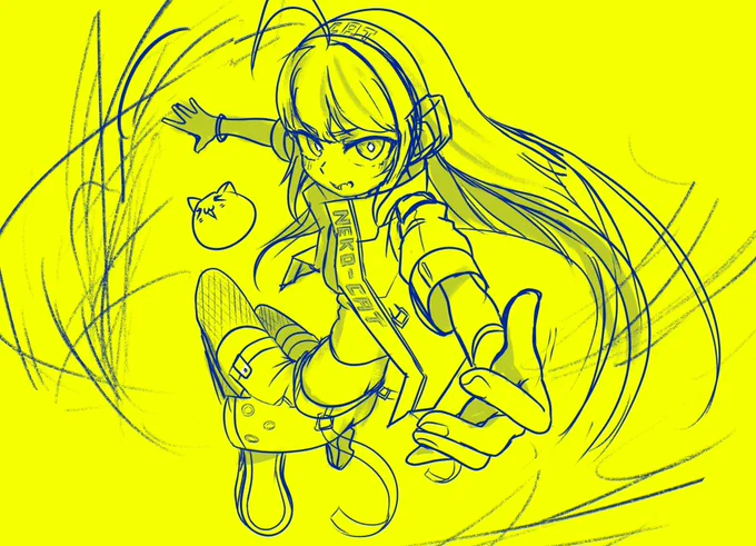 構図いい感じデザインもう少し変わるかな?いい絵になりますように… 