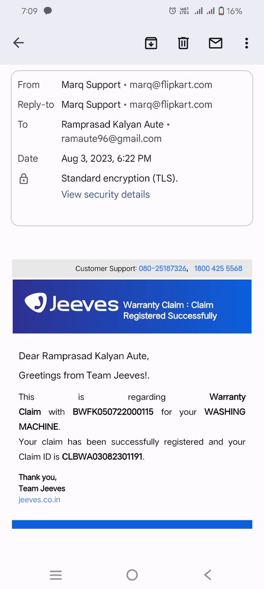 ramaute143's tweet photo. @realmecareIN Can see complaint number daily after call issue complaint number no one is coming or calling for repair or advice.this issue from last 15 months. https://t.co/e2Llbi7wMY