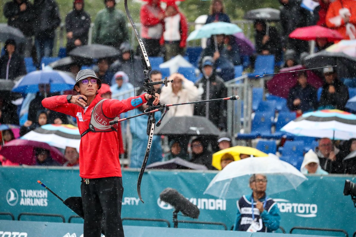 Turkish national archer Mete Gazoz wins gold medal by defeating Canadian Eric Peters 6-4 in classical bow final of World Archery Championships in Germany