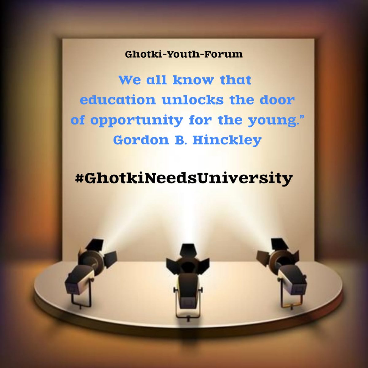 The demand for education is the clarion call of individuals aspiring to rise above challenges and contribute meaningfully to the world
#GhotkiNeedsUniversity