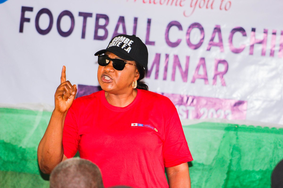 SportsGombe's tweet photo. Our Permanent Secretary, Mohammed Kolo Bajoga attended a courtesy visit by the @Gombe_FA to the Gombe State Deputy Governor's office &amp; State League 1 final.

While our Director of Sports Mrs Zainab Ishaku Adamu attended the closing ceremony of the Football Coaching Seminar. https://t.co/x5OiRsUVDp