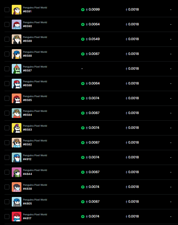 Items listed through <a href="/AuraExchange/">Aura Hub</a> 

check out these x.com/penguinspxnft on 👇

hub.auraexchange.org/collection/eth…

Who needs OS, so easy 🦾🦾

#TheGreatExchangeFlippening