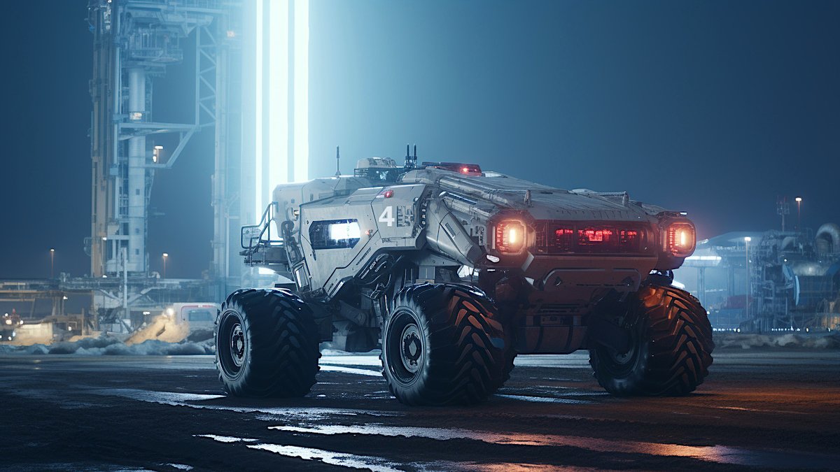 brettpatterson's tweet image. SpaceX Rapid Response Vehicle
created with Midjourney AI
#midjourneyai #ai #designconcept #rescuevehicle #utilityvehicle #heavytruck #space #spacex #rocketlaunch #starship #spacecraft #spacexlaunch #superheavy #spacexfalcon9 #spacexdragon #launchpad #nasa #heavyengineering…