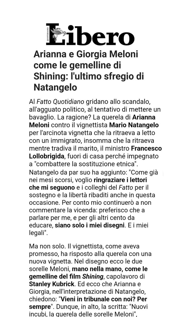 NatangeloM's tweet photo. Nuovo giorno, nuova puntata di "Libero spiega le mie vignette ai suoi lettori" https://t.co/YUEFAJZDJl
