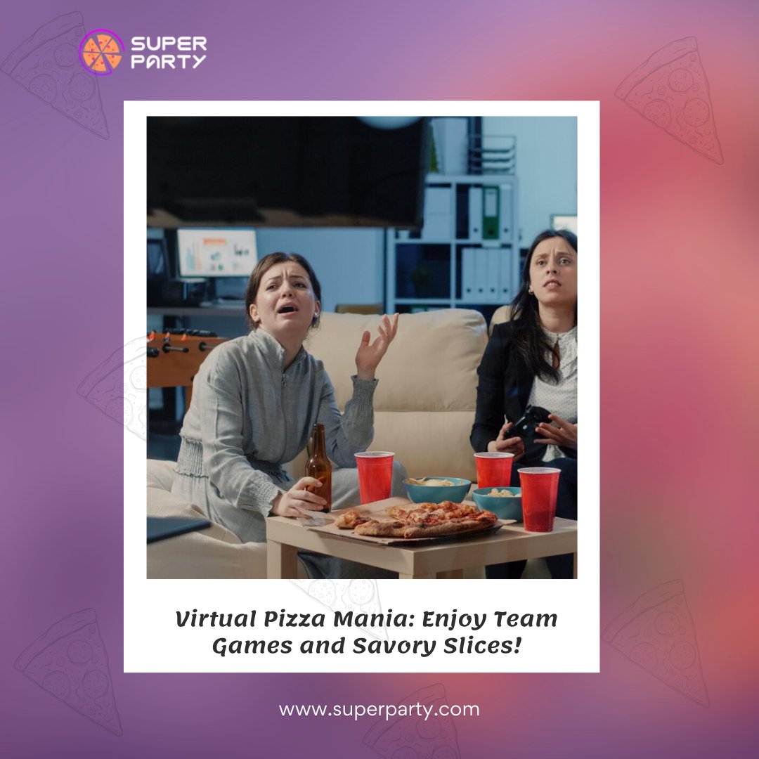🍕🎉Get ready for a Virtual Pizza Party like no other! 

Indulge in delicious slices while bonding with interactive team games

Don't miss out superparty.com/virtual-pizza-…

#superparty #virtualpizzaparty #TeamGames #DeliciousDelights #FunTogether #PizzaTime #JoinTheParty #MondayVibes
