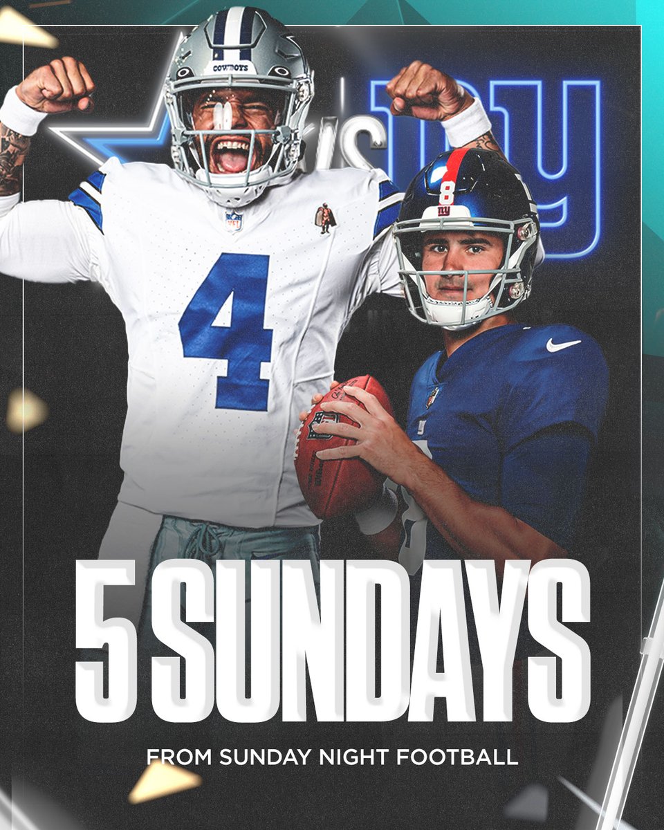SNFonNBC's tweet photo. Just 5 Sundays to go! 😍🙌

#NFL https://t.co/oiaFbUw15r