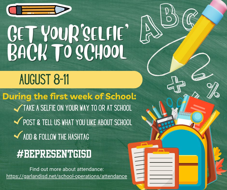 The first day is tomorrow! Share your selfies and your excitement! #firstdayselfie