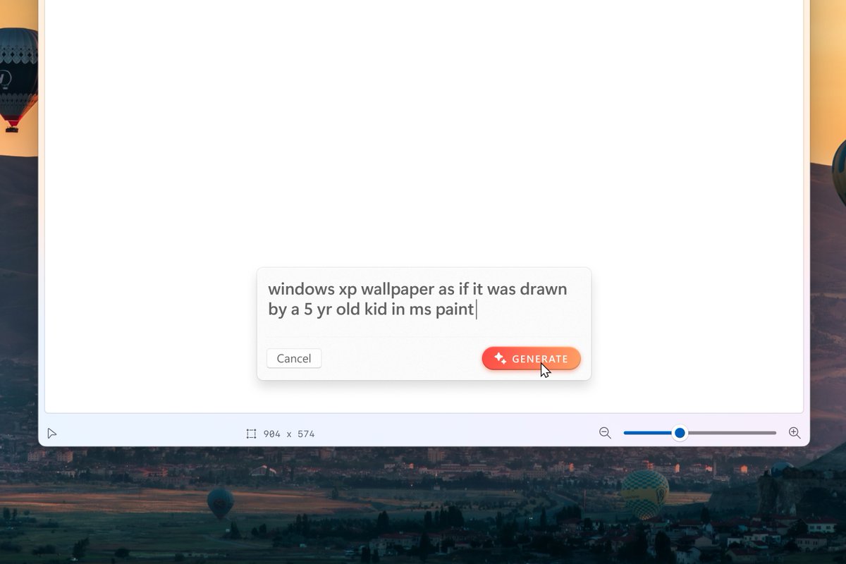 zeealeid's tweet photo. since microsoft is lit adding AI into everything at this point, how about adding sth like bing image generator in mspaint 💀 https://t.co/qCwGleokrE