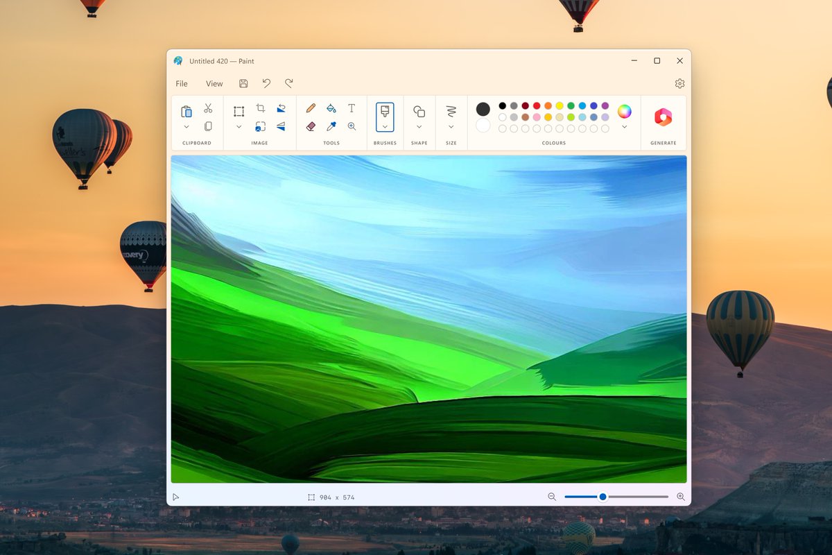 zeealeid's tweet photo. since microsoft is lit adding AI into everything at this point, how about adding sth like bing image generator in mspaint 💀 https://t.co/qCwGleokrE