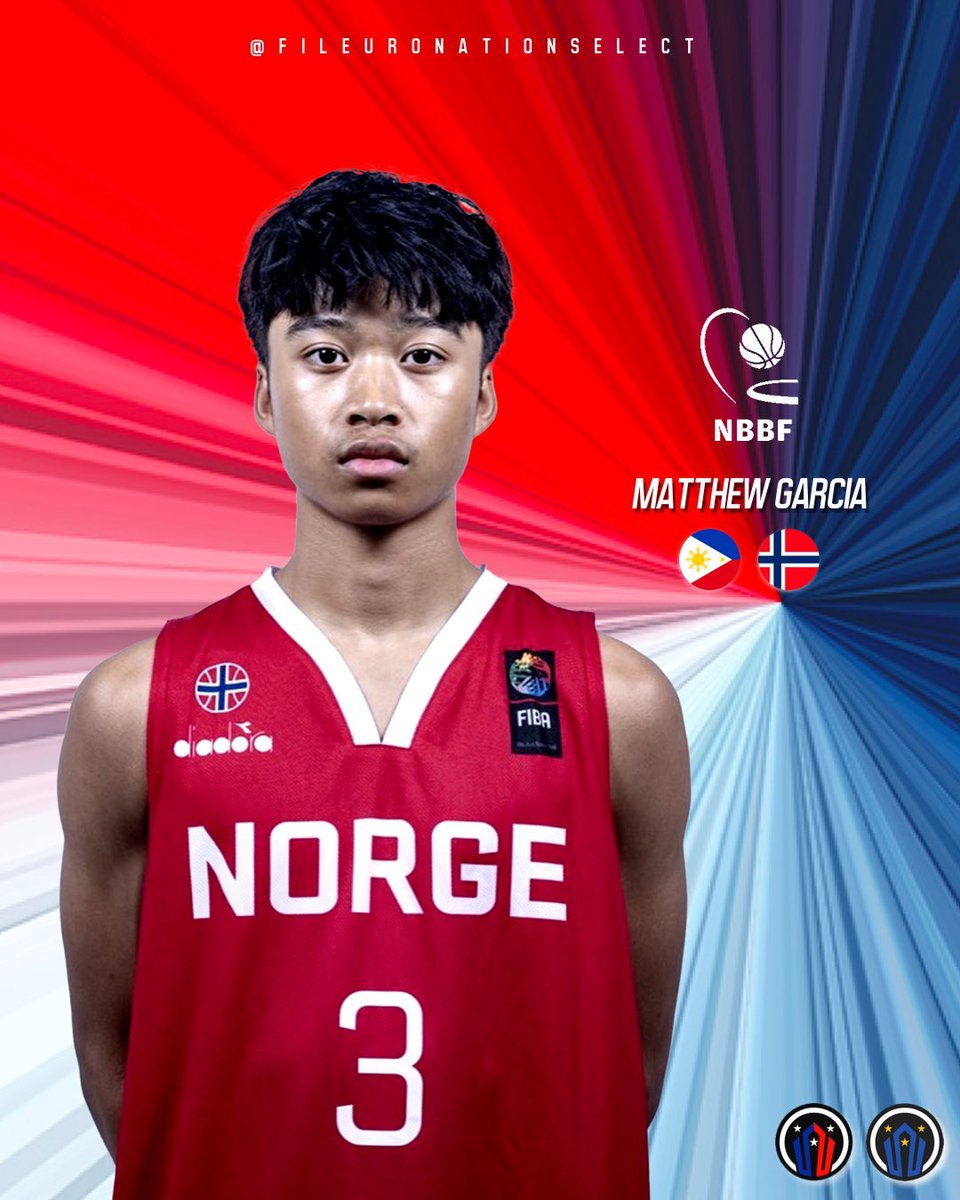 fileuroselect's tweet photo. FIL-EURO NATION SELECT: Filipino-Norwegian Prospect Matthew Garcia (2007) currently representing Norway in the FIBA U16  European Championships 🇵🇭🇳🇴 

#FilNationSelect | #FilEuroNationSelect https://t.co/G42so5XS6w