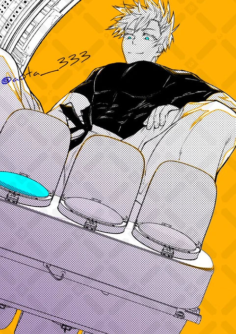 ※本誌ネタ    イ言号機にのっかってるとる好きすぎて描いてしまった