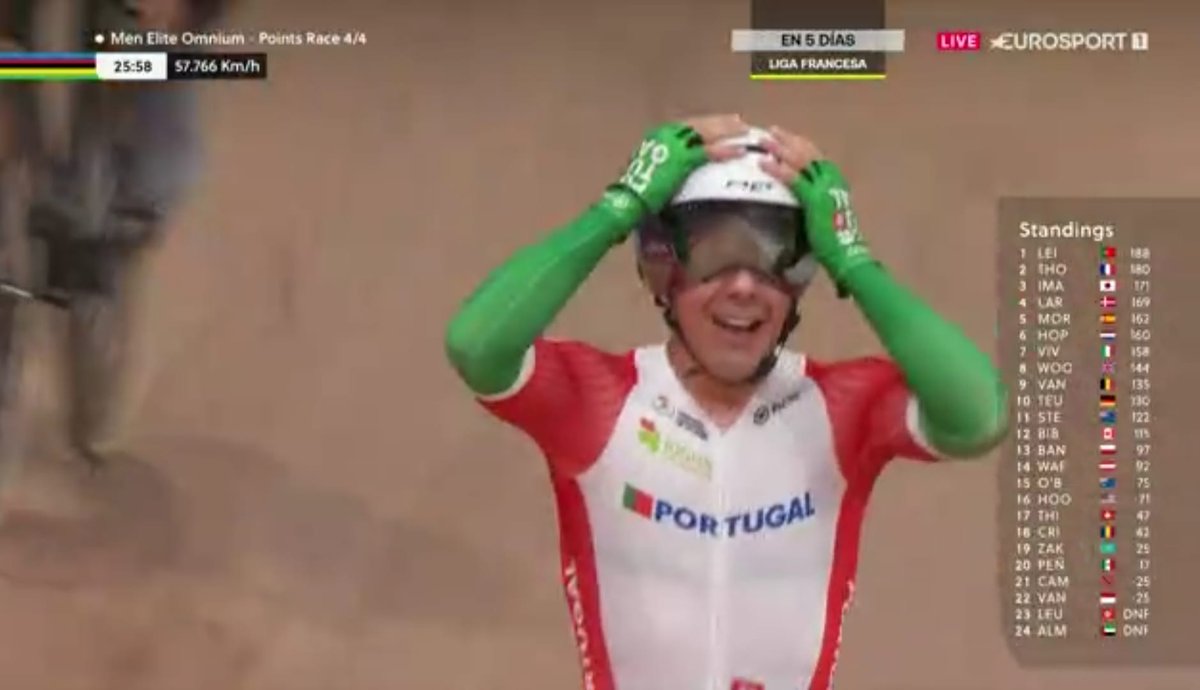 🥇 ¡ <a href="/ileitaoooo/">Iúri Leitão</a> es campeón del mundo de Ómnium en #GlasgowScotland2023 !

👌 Tremenda actuación del portugués,  imponiéndose en tres de las cuatro pruebas y haciéndose con el oro con mucha autoridad

#Súmatealverde 💚