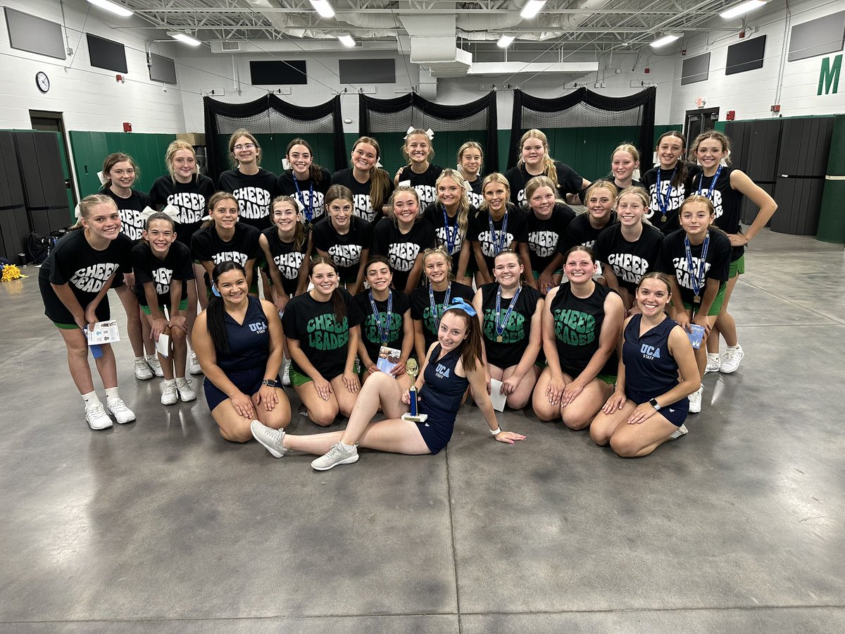Mogadore_Cheer's tweet photo. We had a blast at our 2-Day UCA Home Cheer Camp!  We are so excited to incorporate what we learned into the upcoming season!  Thank you, Baylee, Alyssa and Maria for working with our girls!  A big thank you to the @mog_ath_booster for giving us this opportunity! 💚🐾 https://t.co/SXFgDzHi4r