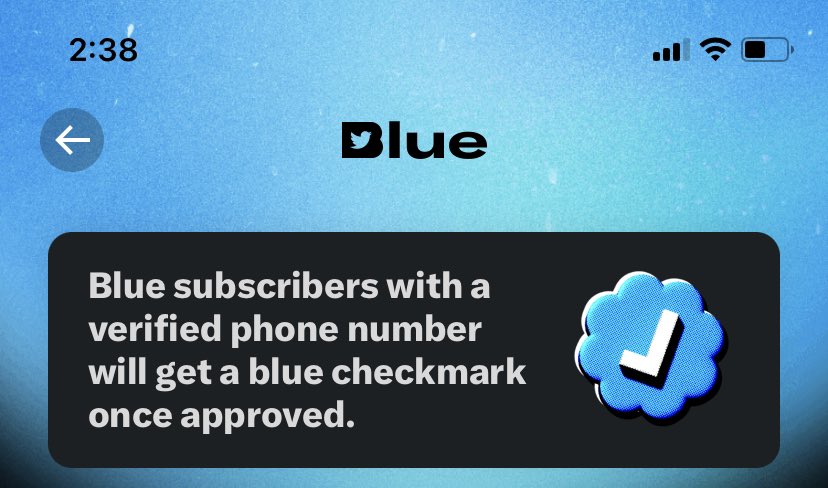 Did they really change it from “Twitter Blue” to Blue” just to put the old logo inside the B?