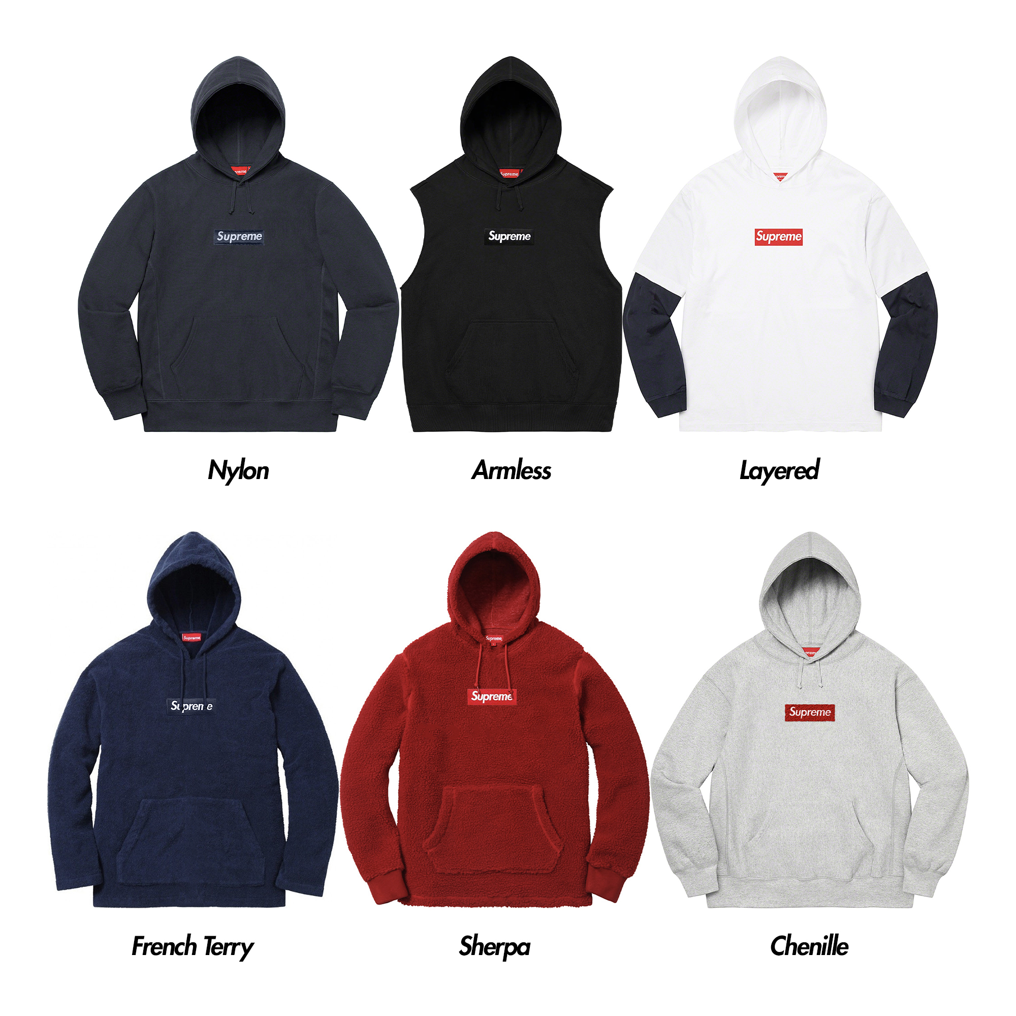 Supreme nylon box hot sale logo