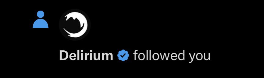 Delirium tweet media