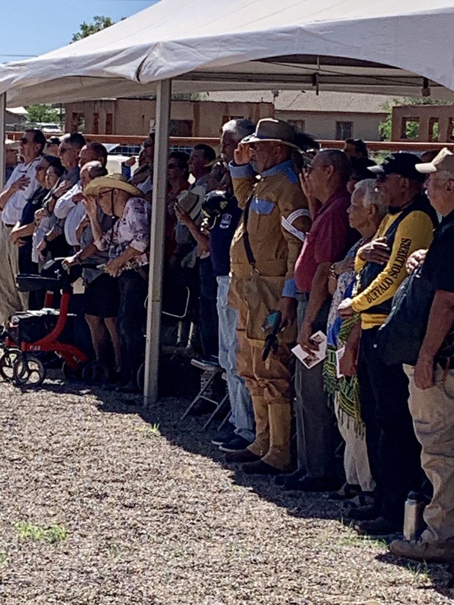 A belated observance of #NationalBuffaloSoldiersDay and the anniversary of military desegregation was held at Camp Naco yesterday. The camp was manned by 9th & 10th Cavalry and 25th Infantry Soldiers when the U.S. was concerned Mexico sided with Central Powers during WWI.