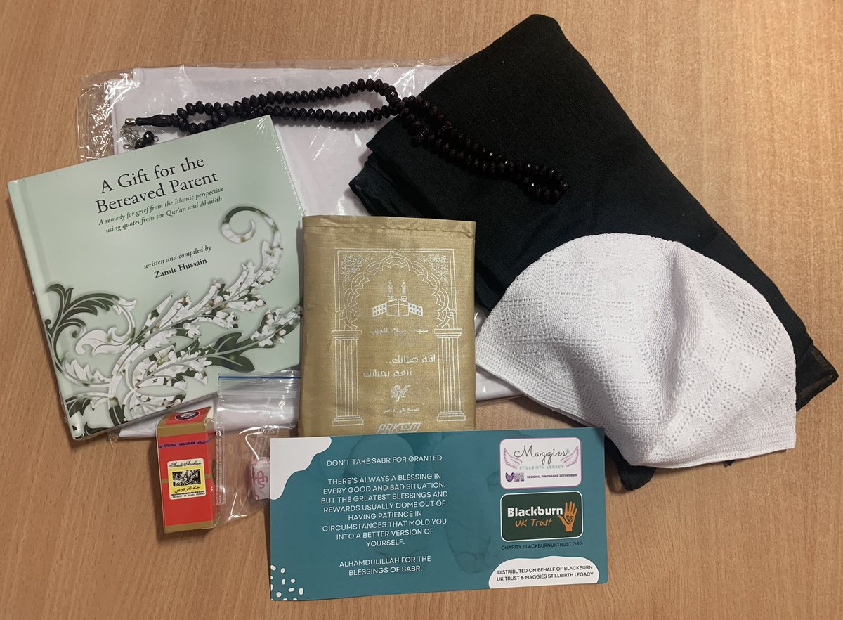 This week we have kindly been gifted some baby loss support packs for our Muslim families 🩶 These packs will ensure we give our bereaved families individualised care when it comes to their cultural and spiritual beliefs following the loss of their baby @WalsallHcareNHS