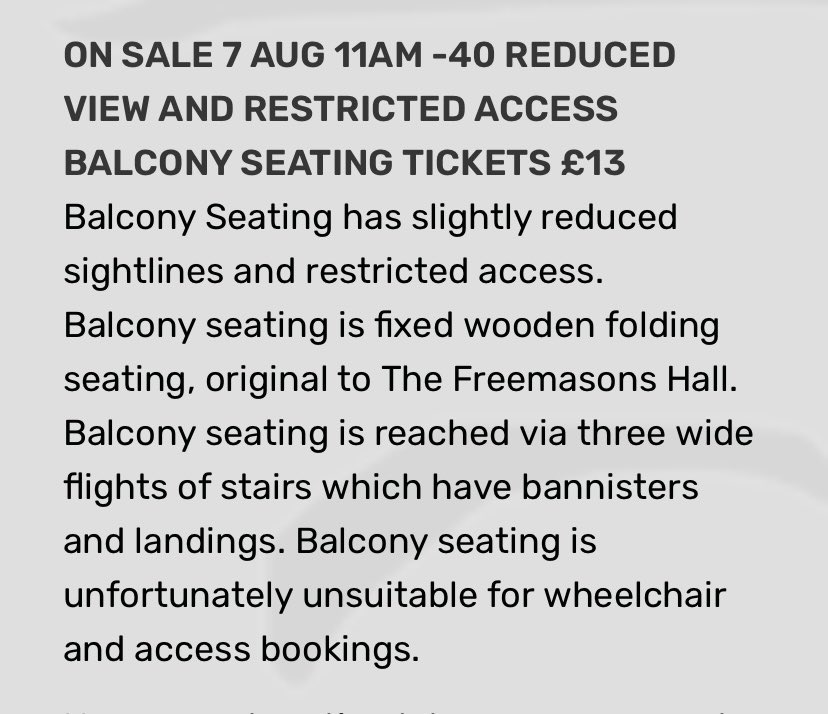 AN EXTRA 40 SEATS FOR EACH OF OUR SOLD OUT SHOWS ARE GOING TO GO ON SALE TOMORROW AT 11AM! <a href="/StandComedyClub/">The Stand</a> 
I think they are building a balcony especially for us mum! <a href="/JudyMurray/">judy murray</a>! 

P.s those on waiting list will be contacted first 😊🕺💃