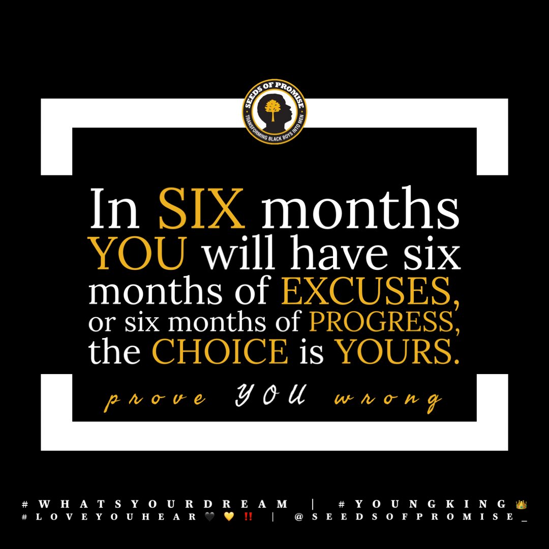 Seedsofpromise_'s tweet photo. Sup #King👑 ,
The life you want can be achieved once we are ready to mature and start placing accountability on ourselves. Control what YOU can and let the rest fall into place. #YouVsYou 

#WhatsYourDream #YoungKing👑 #LoveYouHear🖤💛‼️ #SeedsOfPromise https://t.co/hZBTHlHQPa