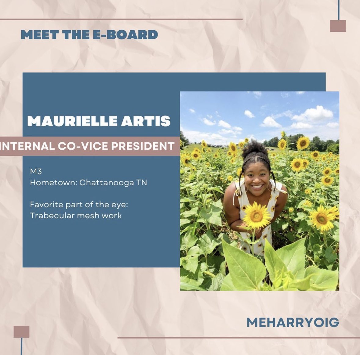 Meet our co-vice presidents, Carter Burns and Maurielle Artis!