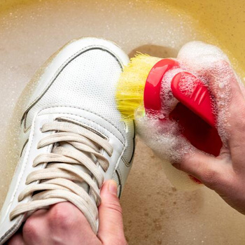 OPKShoes's tweet image. Shoe care tip:
If your shoes get stained, deal with it immediately. Use a mild soap and water solution or a stain remover specifically designed for shoes. Test it on a small, inconspicuous area first to ensure it doesn't damage the material.
#freshfeet #cleankicks #opkshoes