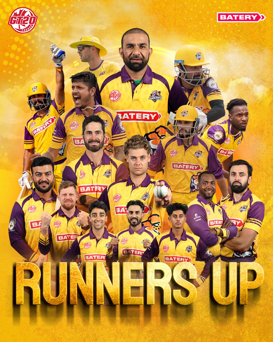 💔 A Brave Effort - Thank You, Supporters! 🙏📣
BigCat fans, it's with heavy hearts that we acknowledge the outcome of the finals. The Surrey Jaguars fought valiantly and left it all on the field, but today wasn't our day. #LetsRoar #cricketnorth #globalt20canada