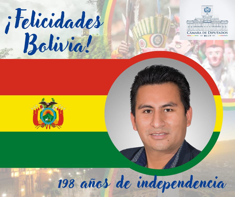 Con el mayor de los orgullos y sentimiento de pertenencia, quiero felicitar a mis compatriotas bolivianas y bolivianos, en estos 198 años de gesta libertaria de nuestro ahora Estado Plurinacional de #Bolivia.
#LealesSiempreTraidoresNunca