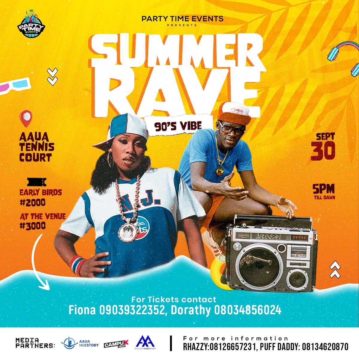 PartyTime_Evnts's tweet image. AAUA IS ACTIVE !!!🥳🥳

The Biggest Party Experience is LIVE in AAUA !! Let's RAVE y'all 🤟

#partytimeevents x #SummerRave 
#90sVibe