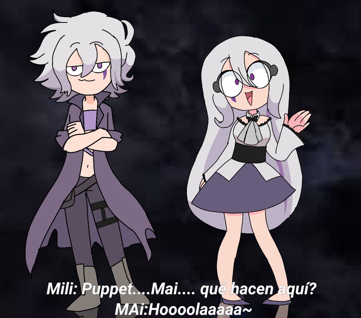 NigrisMilagros's tweet photo. Si en vez de estar Maippet en su lugar estarían Puppet y Mai para ayudar . #fnafhs #fnafhszero #fnafhsmai #fnafhspuppet https://t.co/BwdiecRlOf