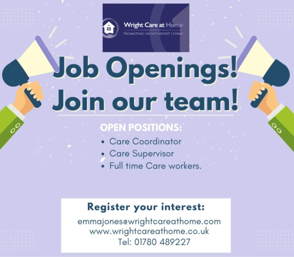 Come join our team... developing the future care leaders #wrightcareathome