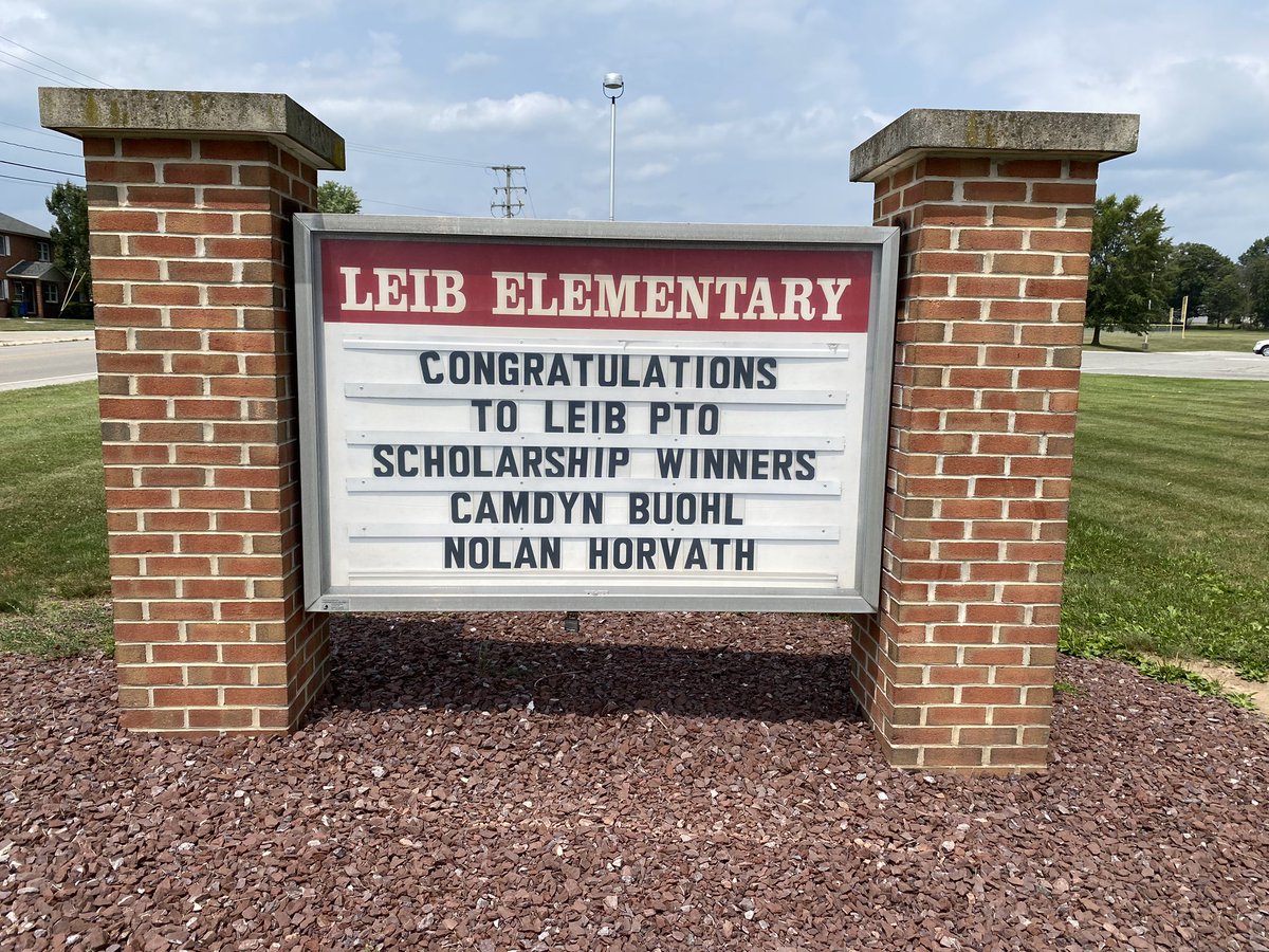 Congratulations to our Leib PTO Scholarship winners.