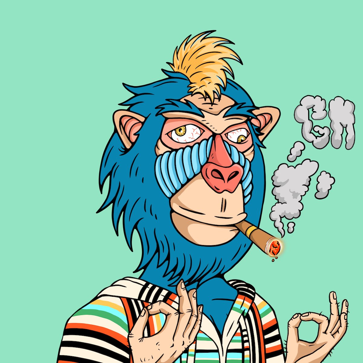 Cryptogang420's tweet photo. GM MonkMob ☕️💨🧘🏽‍♂️  Happy Sunday to all. Hope you all have a great day and make the most of it. Let's get it! #LFMonk #MonkMania https://t.co/9WIEI9t98b