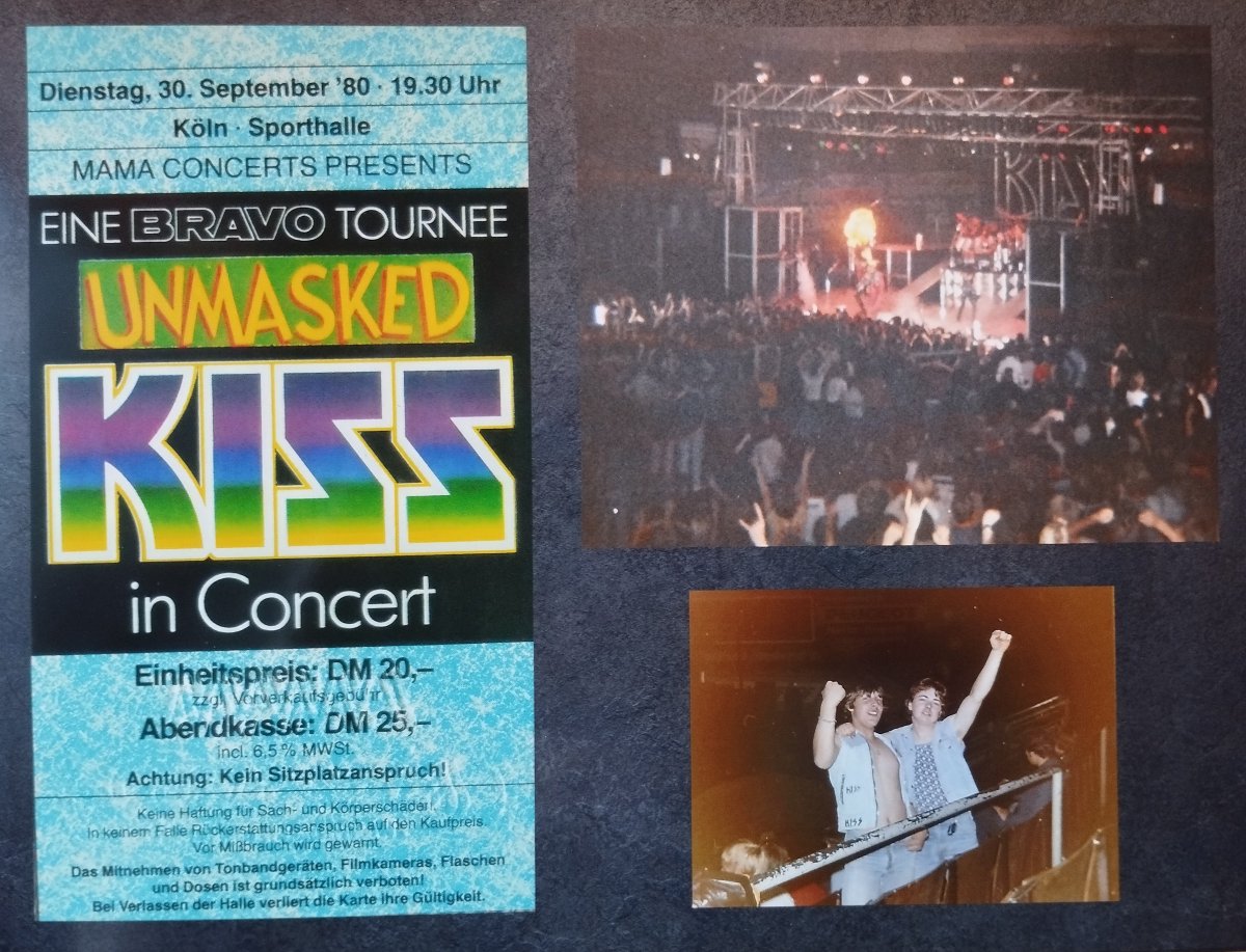 #KISSARMYROCKS! Wilhelm Eric Berwanger first saw us at our 1980 UNMASKED Tour stop in Cologne, Germany. 43 years later he rocked with us live one final time on the #EndOfTheRoadTour in Dresden, Germany!

When & where was your first KISS show? When & where was/will be your last?