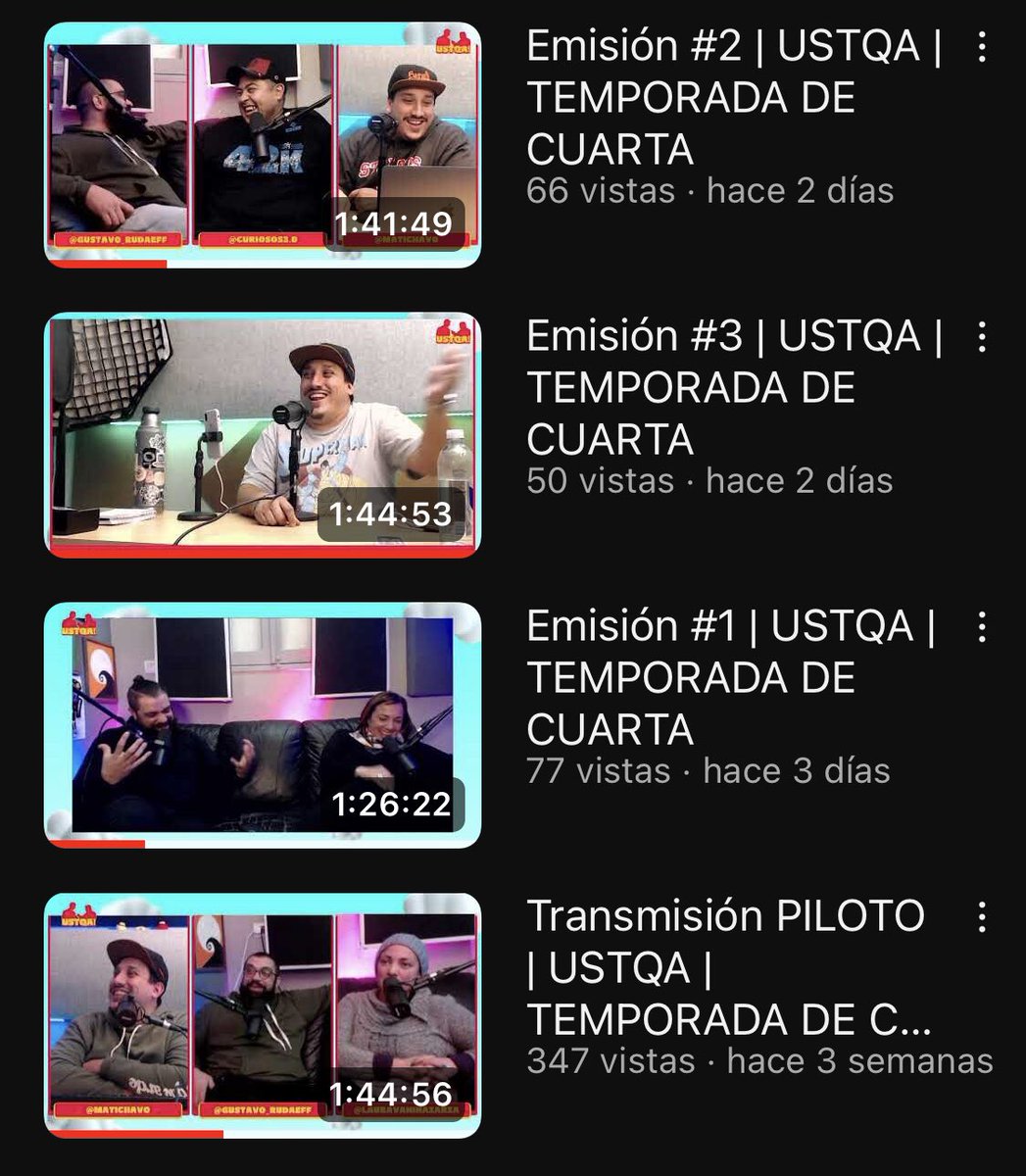 UstedSeTieneQue's tweet photo. Desde qué volvimos cumplimos nuestro primer mes ! 
4 EMISIONES UNA MÁS DIVERTIDA QUE LA OTRA ! Te damos el desafío de ver media hora… te enganchas para siempre 

¡ Volvimos con todo ! 

https://t.co/CoJyrCX7ez https://t.co/gu9vEfb7WF