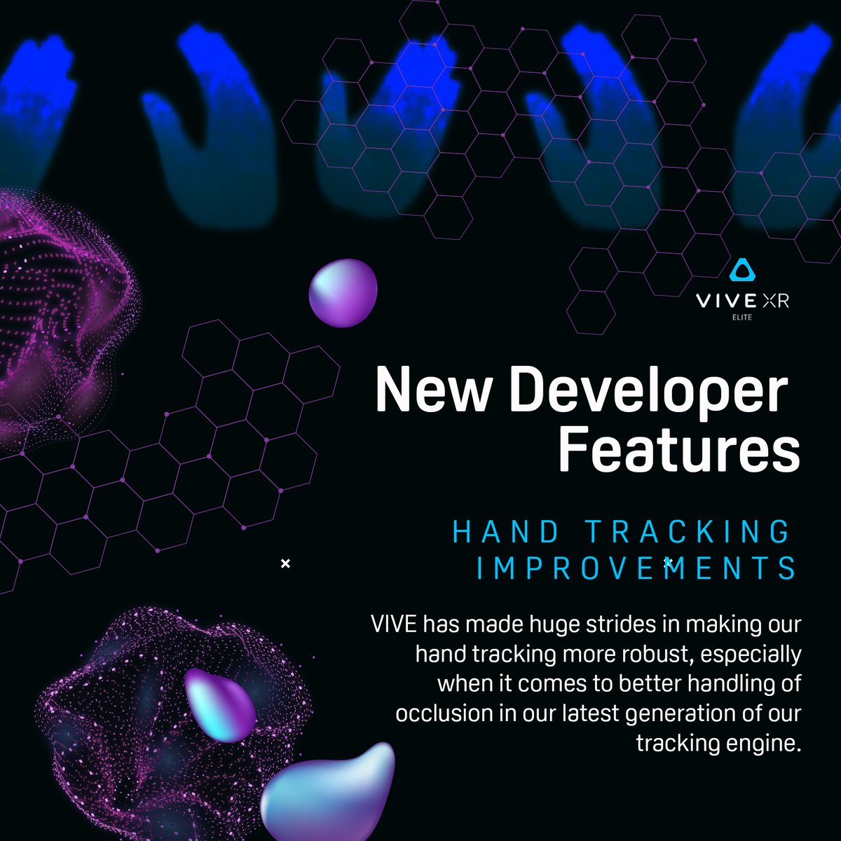 htcvive's tweet image. Hand tracking is critical for natural user interaction in a lot of use cases, and the industry has seen more and more hand tracking content come to life.
Learn more about the improvements we've made here: htcvive.co/NDFT
#DEVELOPER #VR #VRDEVELOPER #HANDTRACKING