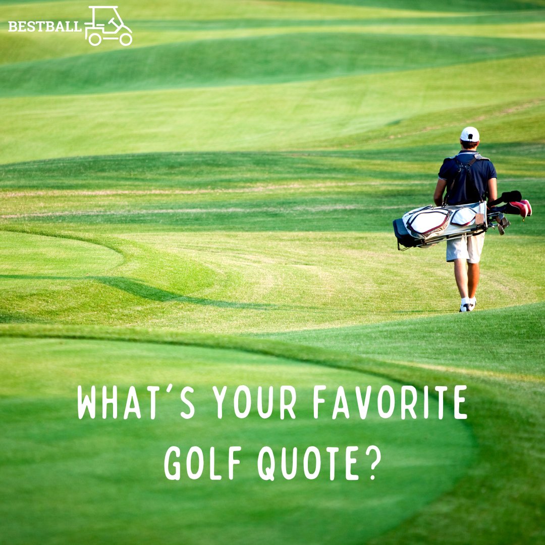 What's your favorite golf-related quote or saying? 
#myBestBall #golf #golfquotes #golflife #golflove #golfhumor #golfwisdom #golfinspiration #golfcommunity #golfer