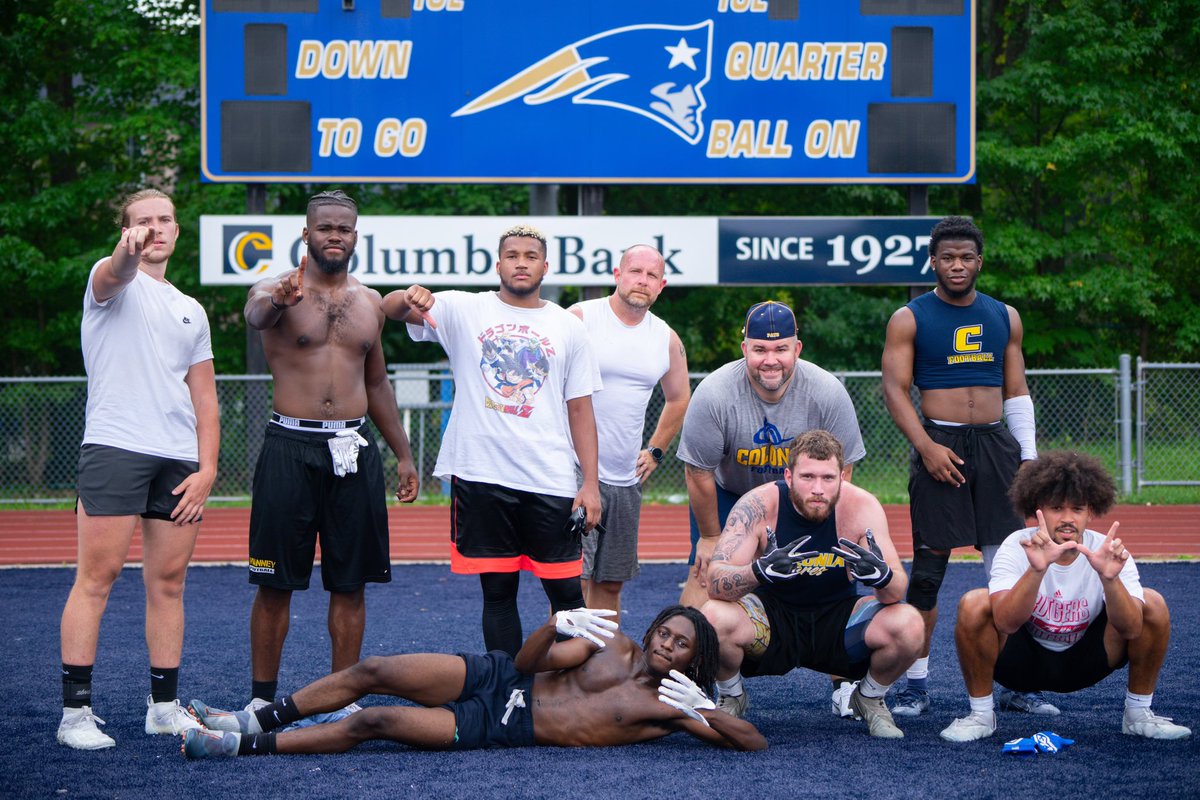 Coloniafootball's tweet photo. It was great having our alumni back on the blue turf yesterday competing for the annual CTown Throwdown Alumni 7v7 tournament! Thank you to everyone who came out and made this a successful event! 🔷🔶

Congratulations to team 1 as they win it all! 🏆

#CTown
#BleedBlue https://t.co/CJxPPe33LC