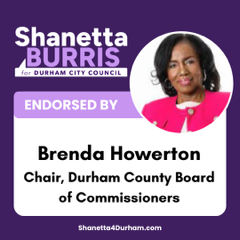 Shanetta4Durham's tweet photo. 🚨Endorsement Announcement 🚨 I am honored to share that our campaign has been endorsed by the Mayor of Durham and the Chair of the Durham County Board of Commissioners. These endorsements emphasize our commitment to serving the community. #shanetta4durham #bullcity #ncpol https://t.co/fS9tz1ST4R