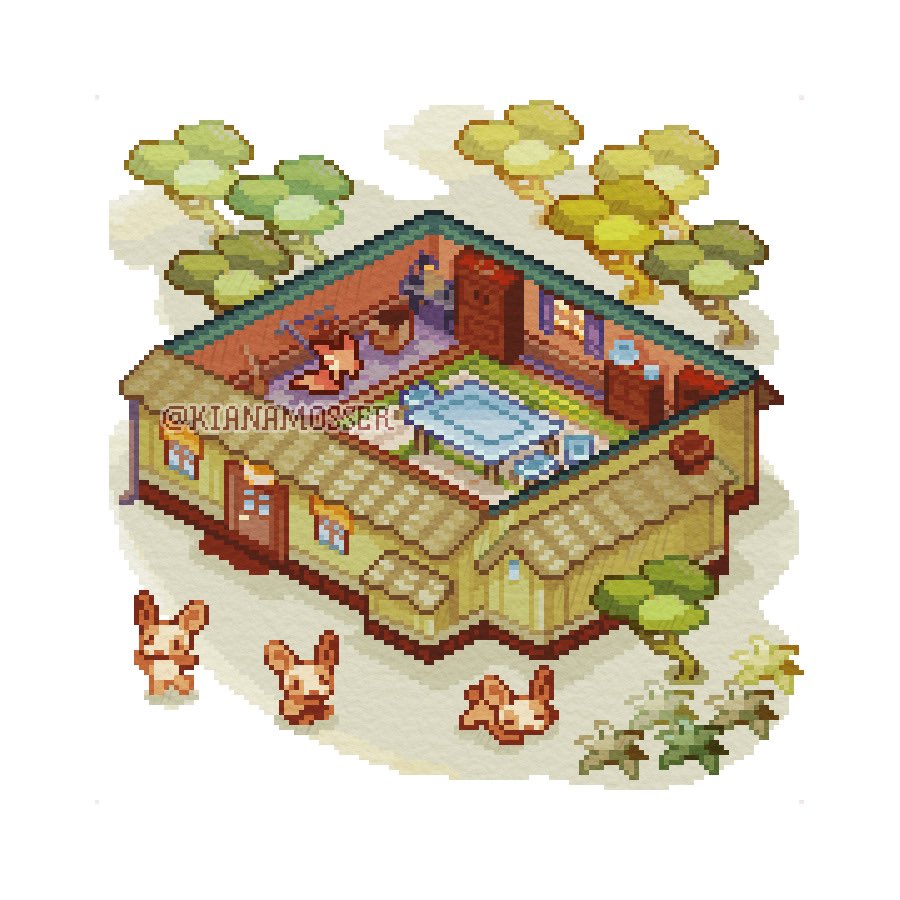 「Pokémon RSE Glass Mosser 🐇のイラスト